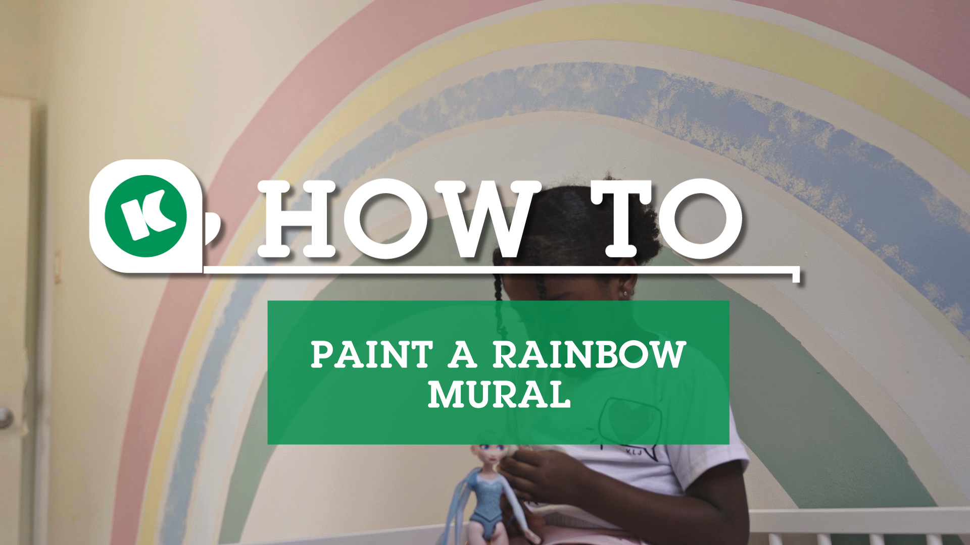 How to Paint a Rainbow Mural