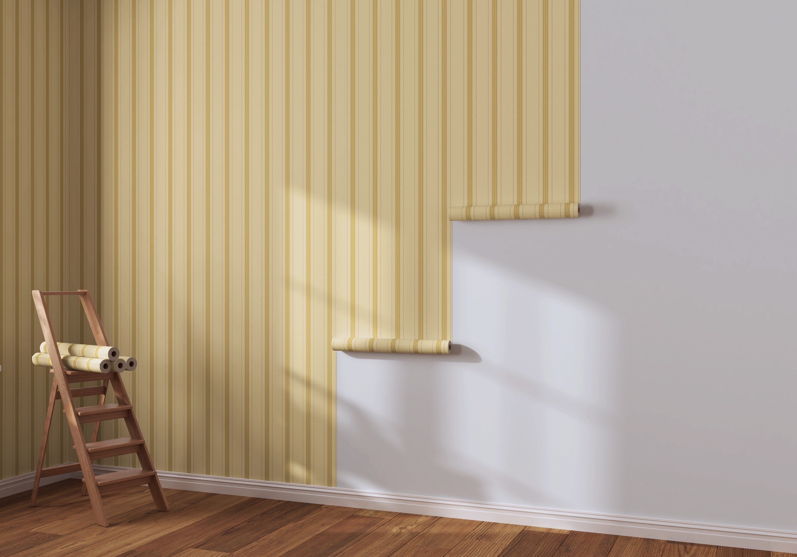 Install non-woven wallpaper